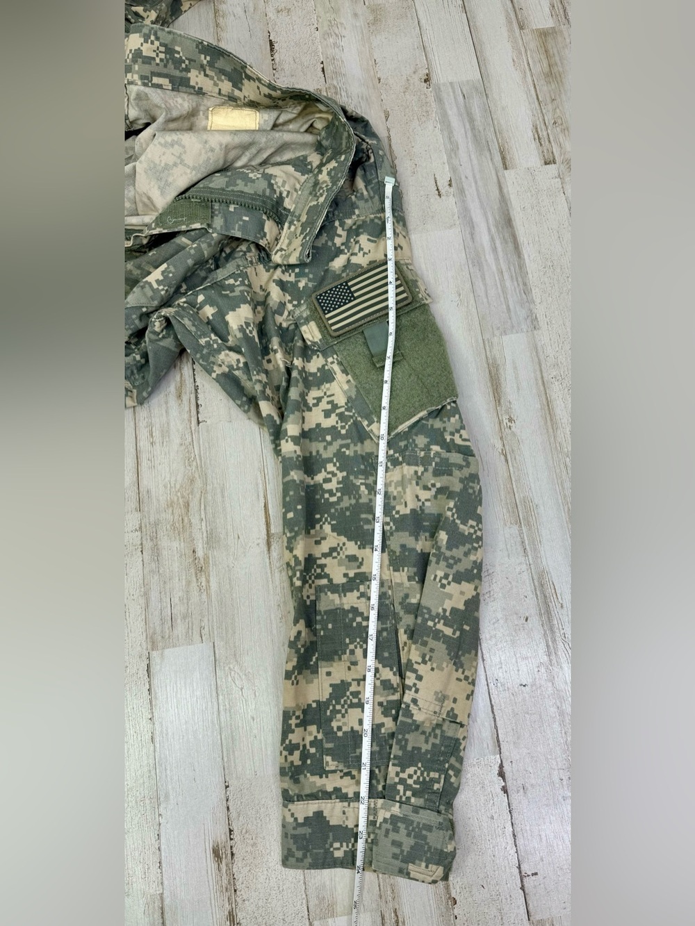 US Army Combat Jacket Adult Large Cargo Military Pockets Camo - Picture 8 of 12